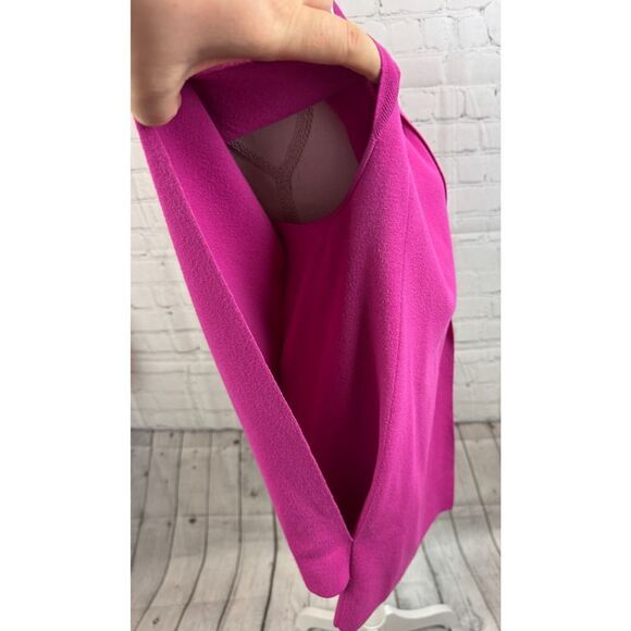 LAFAYETTE 148 NEW YORK pink magenta sleeveless open front cardigan sweater S - Picture 7 of 10